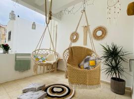 Boho-Chic one bedroom flat in Engomi、Engomiのホテル