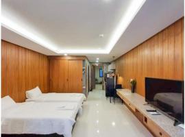 Private wooden style studio room in city area, apartment in Chiang Mai