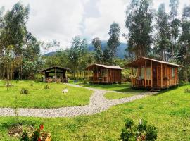 Casa de leña, cabaña rural, chalet de montaña en Villa de Leyva