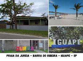 Casa na Jureia - Barra do Ribeira - Iguape, готель, де можна проживати з хатніми тваринами у місті Іґуапі