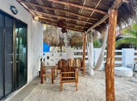 Loft gaviota vista jardín 15 mts de playa: El Cuyo'da bir daire