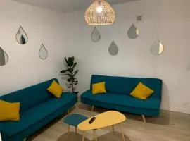 L EFFET MER 70M2 avec 2 chambres doubles avec Parking 1 voiture GRATUIT, Netflix Disney plus disponible Lits faits à l arrivé Serviettes de toilettes fournies