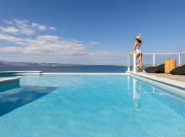 Villa Paradise in Naxos、プラカのホテル
