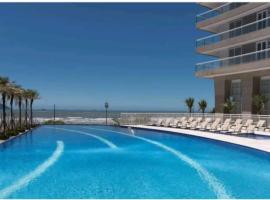 Santos Unlimited 2 Dormitórios, 32o andar com vista Mar!، فندق بالقرب من Orchid Garden، سانتوس