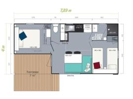 Mobil home A 04، فندق في لي بورتيل