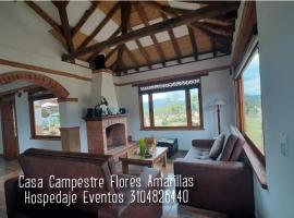 Casa Campestre Flores Amarillas – hotel w mieście Villa de Leyva
