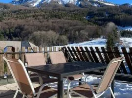 Montclar Appart 4 à 6 places - terrasse vue panoramique - idéalement situé