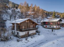 Chalet Noisette Authentic Swiss chalet Perfect for families, hotel in Riddes