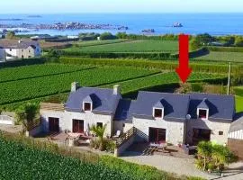 Stone House in Cléder near Sandy Beach