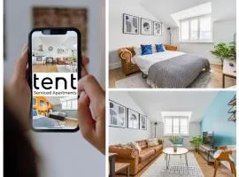 Central 1 BR apt , pkg, great for long term guests