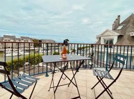 Superbe appartement 4 personnes Le Pouliguen avec vue magnifique sur le port et la mer