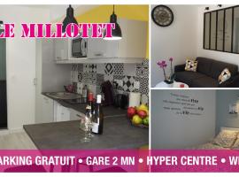 Le Millotet - Agréable studio à 2 mn Dijon Gare, hôtel à Dijon près de : Arquebuse Botanic Gardens
