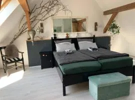 Romantische Wohnung Bauernhof, 100m2 offenes Dachgeschoss