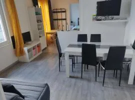 appartement individuelle refais a neuf,ds maison de maître,6 couchages dont un lit kingsize,cuisine avec lave vaisselle,rue privative pour se garer, accessibilité au jardin