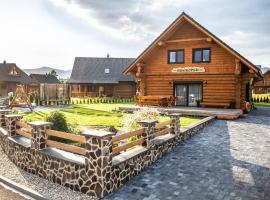 Zrúboček / Log Cabin, ubytování v soukromí na pláži v Liptovském Trnovci