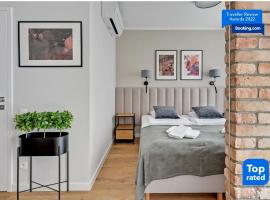 RentPlanet - Apartamenty Chlebova, camera con cucina a Danzica