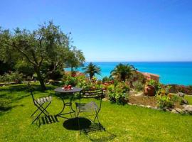 Natalia Apartment A with panoramic sea views of Agios Gordios bay