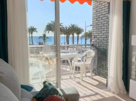 Vistas al Mar desde la playa de El Rihuete en Puerto de Mazarrón