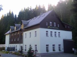 Waldhotel Dietrichsmühle, hotel com estacionamento em Crottendorf