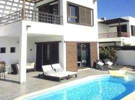 Modern villa with sea views