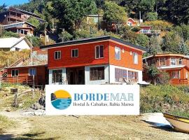 Borde Mar, Hostal & Cabañas, Bahía Mansa, hôtel avec parking à Bahía Mansa