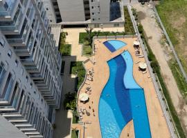 Lazer de resort a poucos passos da praia, complexe hôtelier à Guarujá