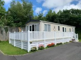 Mollys Retreat pet friendly three bed caravan with small garden Newquay Bay Resort Quieter area of park