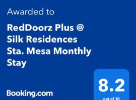 RedDoorz Plus @ Silk Residences Sta. Mesa Monthly Stay, מלון במנילה