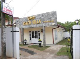 Yeli Beach Villa, hotell i Kamburugamuwa