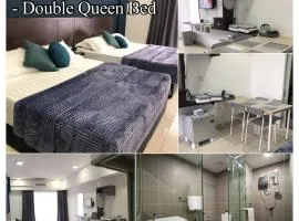 Studio Room Aeropod Near Airport,KK City,Tg Aru Beach for 4 pax