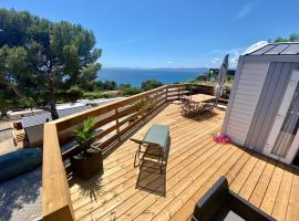 Mobilhome 6 places vue mer, loc de glamping din Drammont