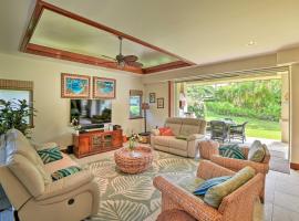 Tropical Escape with Pool Access about 1 Mile to Beach, spahotel in Waikoloa