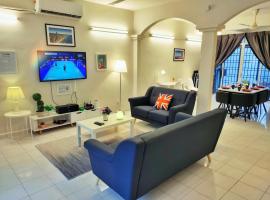 Semi-Detached, Up to 21 Pax, 4 Bedrooms, 3 Bathrooms, 4 Car Parks, hotell i Bayan Lepas