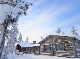 Tunturipöllö / Lapland, Saariselkä: Saariselka şehrinde bir dağ evi