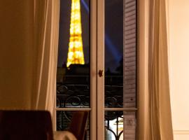 Eiffel Tower view Rose, apartment #2