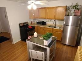 Cozy 1 bedroom, 1 min from Irving Park Blue line, free parking, apartment in Chicago