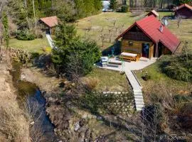 Wooden Cabin Zurej with Hot Tub