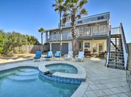 Sunny Home with Decks and Views, Steps to Beach!, familiehotel i Flagler Beach
