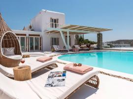 Luxury Ocean View Villa Mykonos Town Centre、ミコノス・シティのホテル