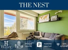 HOMEY THE NEST - New / Balcon privé / Free parking, orlofshús/-íbúð í Annemasse
