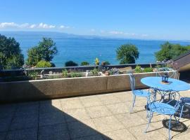 Lakefront. Appartement pieds dans l'eau. View and direct access to the lake., lejlighed i Anthy