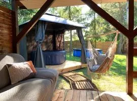 DOM LAS 3-natura, relaks, jacuzzi, ognisko, Jeziorsko