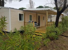 Mobil Home 6 à 8 personnes Camping Vagues Océanes L'Elysée, camping de luxe au Grau-du-Roi