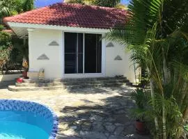 3 bedrooms villa with sea view private pool and furnished garden at Sosua 1 km away from the beach