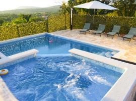 Vacation house with pool, hotel in Ljubitovica