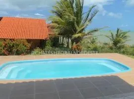 Chalé com piscina privada vista mar-Zumbi-RN