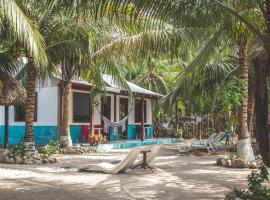 Isla Grande Eco-Hostal, nastanitev ob plaži v mestu Isla Grande