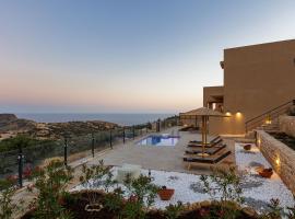 Villa Zoe , south Crete , Triopetra, hotelli, jossa on uima-allas kohteessa Triopetra