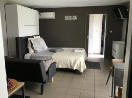 Studio Gardenroom Guesthouse De Steenberg met wellness & tuinzicht, B&B i Geel