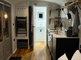 Luxury Shepherds Hut - The Sweet Pea by the lake, camping em York